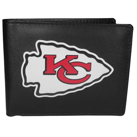 Siskiyou Sports NFL Unisex Kansas City Chiefs Bi-fold Wallet Large Logo Cover