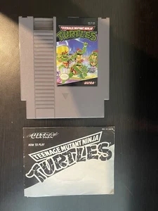 Teenage Mutant Ninja Turtles TMNT NES Cartridge und Handbuch - Bild 1 von 2