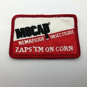 MOCAP Farm Insecticide Advertising Zaps Em on Corn Hat Cap Patch Vintage - Picture 1 of 11