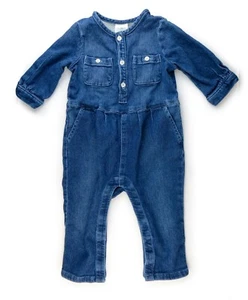 Baby Gap Girl Boy Toddler Denim One-Piece Suit Soft 12-18 Months - Picture 1 of 5
