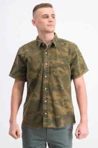 BLANKNYC Short-sleeve Camouflage-print Regular Fit Shirt In Good Vibrations B4HP - Picture 1 of 3