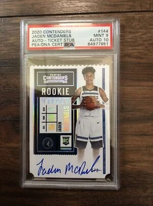 Jaden Mcdaniels Panini Contenders Rookie Auto #144  Jersey Number 3/3 Ticket - Picture 1 of 2