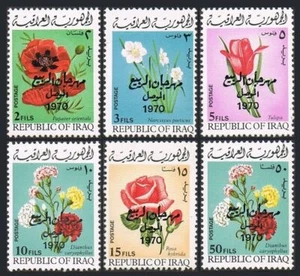 Iraq 538-543, hinged. Michel 595-600. Flowers 1970. Spring Festival, Mosul. - Picture 1 of 1
