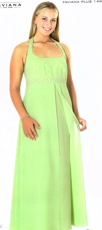 Halter largo cal talla grande 16W 18W nuevo con etiquetas Foto 1 de 1