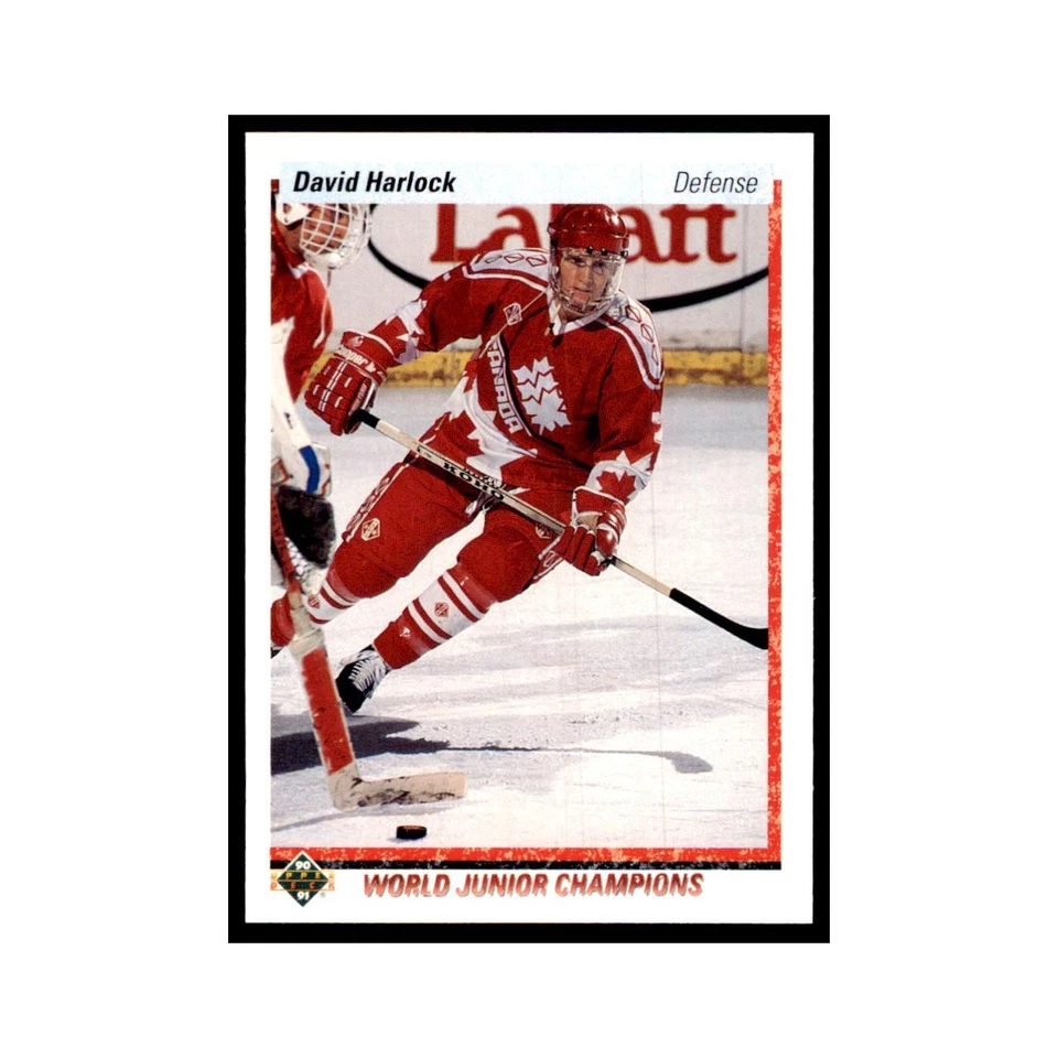 1990 Upper Deck David Harlock Hockey Cards #470 - Image 1 of 3