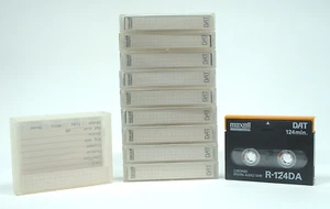 MAXELL R-124DA 124 MIN DAT DIGITAL AUDIO TAPE CASSETTES - LOT/10 - MADE IN JAPAN - Imagen 1 de 1