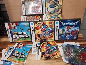 Nintendo DS Cases Lot NO GAMES Mega Man Starforce Leo Pokémon Ranger Yu-Gi-Oh