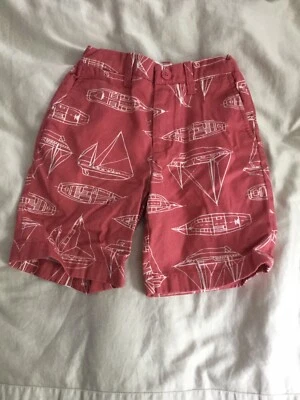 Crewcuts Chicos Pantalones Cortos Rojos con Veleros Náuticos 6 Foto 1 de 4