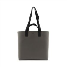 BVLGARIx Fragment Leather 2WAY Tote Bag Gray