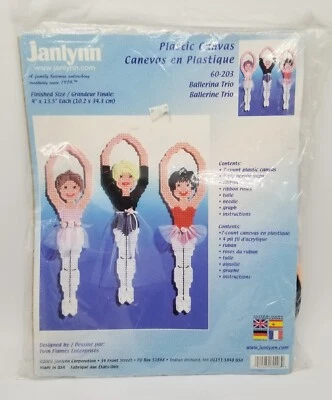 Janlynn Plastic Canvas Kit #60-203 Ballerina Trio Craft Designed by Twin Flames - Image 1 of 4