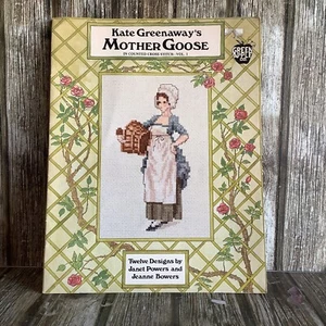 KATE GREENAWAY'S MOTHER GOOSE CROSS STITCH PATTERN BOOK 12 DESIGNS - Picture 1 of 9
