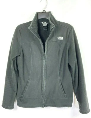 The North Face Women's Sherpa Fleece Jacket Black Full Zip Sweater Size Medium   - Image 1 of 4