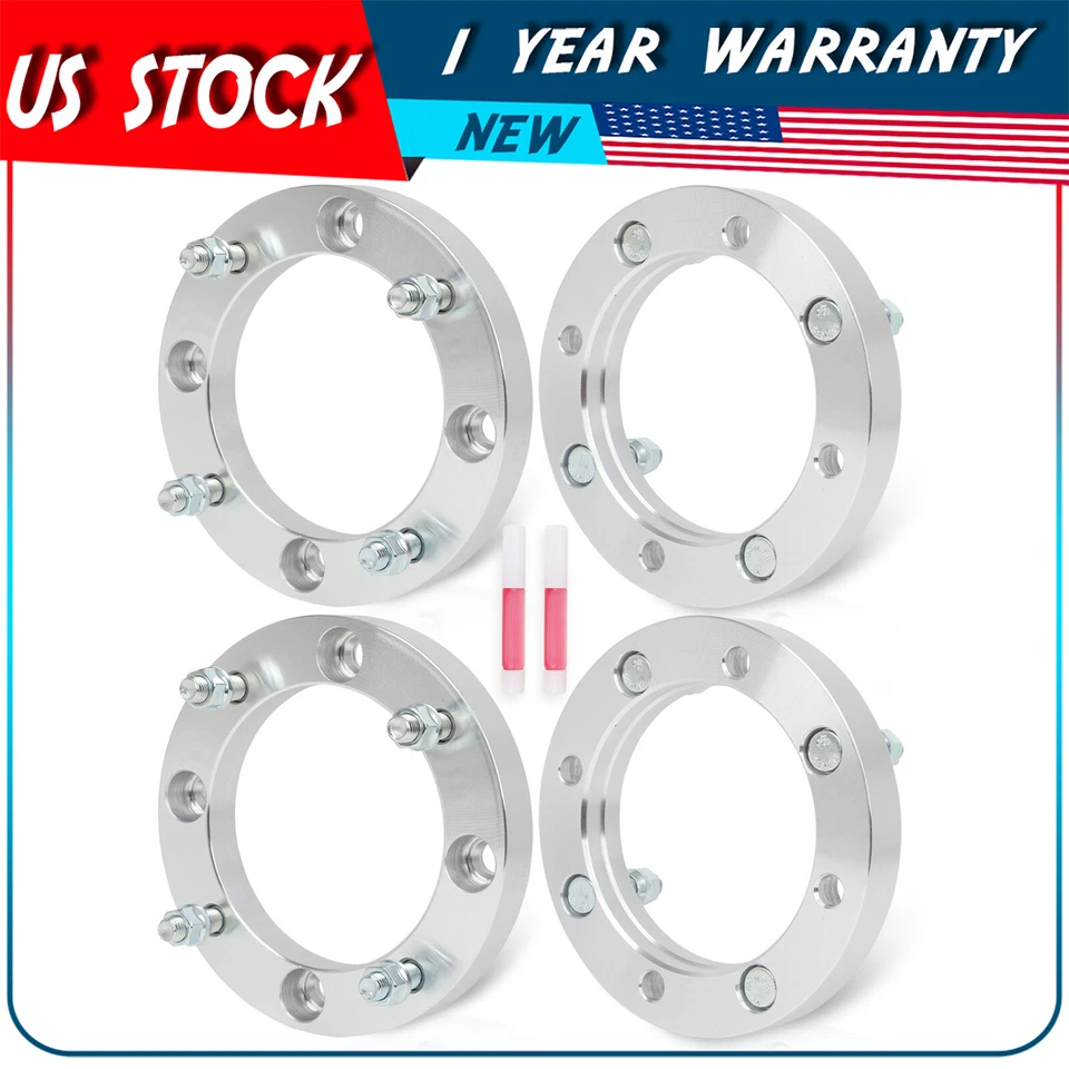 4 Pcs Studs Wheel Spacers 1" 4x156 12x1.5 For Polaris RZR XP 1000 2014-2017 2018 - Image 1 of 4