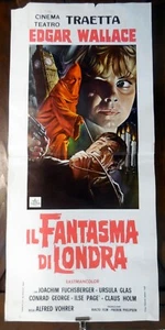 locandina playbill IL FANTASMA DI LONDRA DER MONCH MIT DER PEITSCHE  WALLACE - Picture 1 of 1