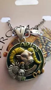 COLLANA NECKLACE COLLIER COLLAR HALSKETTE ARIES ARIETE ZODIACO BY JODY BERGSMA - Foto 1 di 1