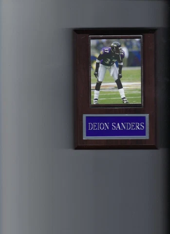 DEION SANDERS PLAQUE BALTIMORE RAVENS FOOTBALL NFL Cover