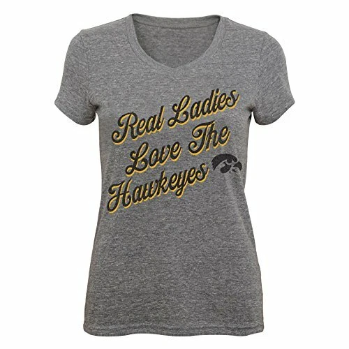 NCAA by Outerstuff NCAA Iowa Hawkeyes Juniors "Real ladies" Short Sleeve Tee,... - Image 1 of 1
