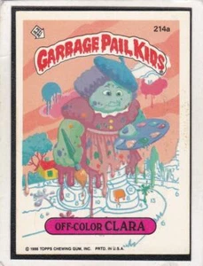 1986 Topps Garbage Pail Kids #214a Off-color Clara - Picture 1 of 1