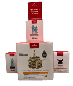 2025 2024 Hallmark Ornament Disneyland Manor Haunted Mansion Storytellers 5 Lot - Picture 1 of 5
