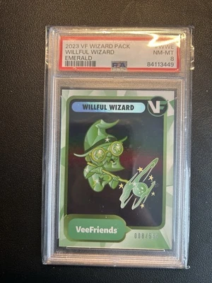 WILLFUL WIZARD - 2023 National Exclusive VeeFriends Emerald #VF-WWE 008/555 RARE - Image 1 of 3