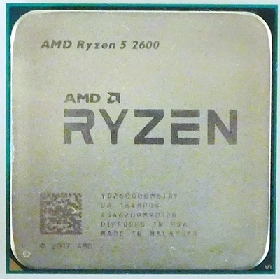 AMD Ryzen 5 2600 3,40GHz Sockel AM4 6-Core-CPU YD2600BBM6IAF ~mit Rechnung - Bild 1 von 2