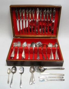 SET of 97 ~ 1946 Tudor Community QUEEN BESS II Silverplate Flatware - Picture 1 of 5
