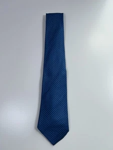 Klassisch elegante blaue Krawatte St Michael M&S 100 % Seide gepunktet. Top Zustand - Bild 1 von 5