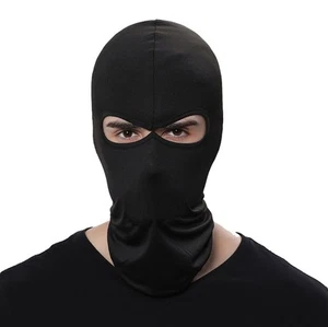 Wind Cap Motorcycle Ski Masks Balaclavas Outdoor Sports Cycling Hat (Black) - Picture 1 of 7