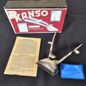 Kanso Hand Beard And Hair Clipper Box Instructions Made in Solingen Germany - Picture 1 of 21