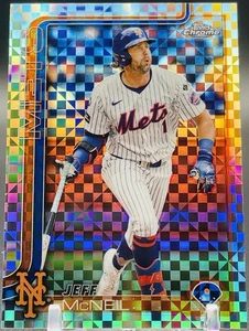 2025 Topps Chrome - X-Fractor #167 Jeff McNeil - Picture 1 of 2