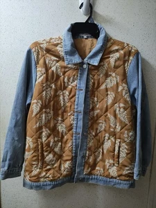 Polagram Rautenstepp Jeansjacke Large Herbst Autumn Rostfarben Sauber - Bild 1 von 12