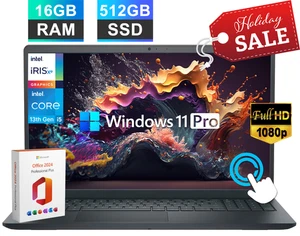 2025 Dell Inspiron 15.6" Touch Laptop 10-Core Intel i5 16GB RAM 512GB SSD WinPro - Picture 1 of 13