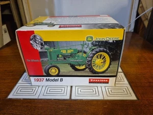 Ertl Firestone John Deere 1937 Model B Tractor Diecast Green - Picture 1 of 7