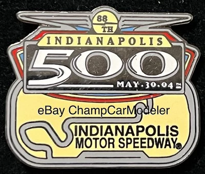 2004 Indy 500 Track Pin Buddy Rice Argent Bobby Rahal Letterman Indianapolis - Image 1 of 2