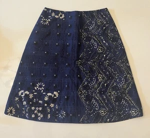 Burberry Cotton & Silk A-Line Skirt - Picture 1 of 15