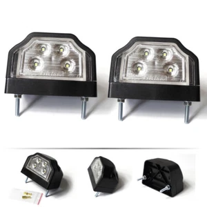 2x LED Kennzeichenleuchte 12V 24V LKW Nummerschildleuchte Kennzeichenbeleuchtung - Bild 1 von 4
