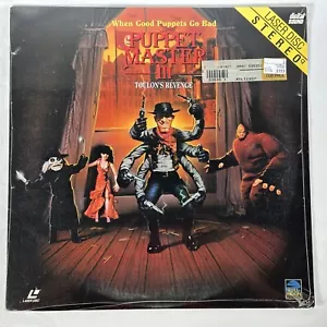 Puppet Master III 3 - Toulon's Revenge 1991 Laserdisc Extended Play New Sealed - Picture 1 of 12