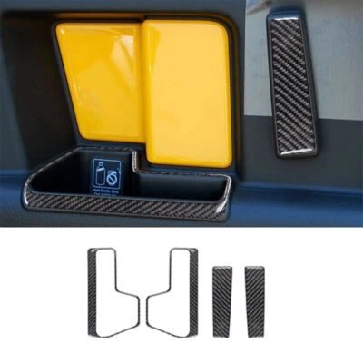 Kit de 4 piezas de manija de puerta trasera de fibra de carbono para Toyota FJ Cruiser 2007-14 Foto 1 de 4