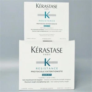 DUO Kerastase Resistance Protocole Extentioniste Soin Nº1 & SOIN Nº2 *NIB* - Picture 1 of 6