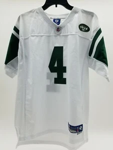 Boys NFL White Green NY Jets #4 Favre Jersey XL 18-20 - Picture 1 of 3
