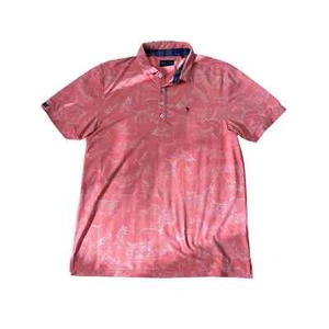 William Murray Shirt Mens Small Button Down Orange White Seashells Tartan Plaid - Picture 1 of 9