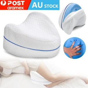 Leg Memory Foam Sleeping Pillows Knee Pillow Cushion Support Pain Relief Cover - Picture 1 of 12