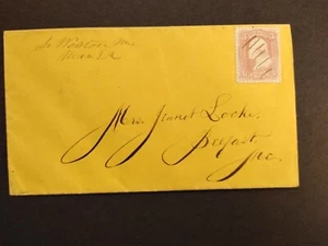 Maine: South Weston 1860s #65 Cover, Ms, DPO Aroostook Co - Bild 1 von 2