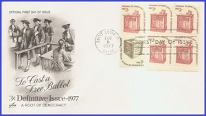 USA5 #1584 U/A ARTCRAFT FDC Combo2 Early Ballot Box - Picture 1 of 1