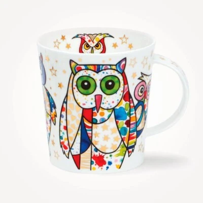 Brand New Dunoon Mugs Lomond Blingers Owl Fine Bone China Mugs Made in the UK