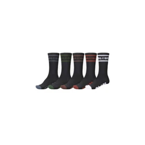 Globe Tilt Hi Crew Sock 5 Pack Mens 7-11US in Black Assorted - Size - - Picture 1 of 1