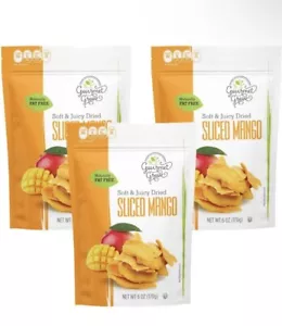 GOURMET GROVE Mango Dried sliced naturally FAT free 6z (3 PACK) - Picture 1 of 6