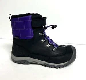 KEEN Girls Greta Waterproof Boot Black Size 3 M Big Kid - Picture 1 of 6