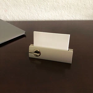 Matte Business Card Holder for Desk - Business Card Display - Office Desk NIB - Picture 1 of 2