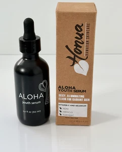 Honua Hawaiian Skincare Aloha Youth Serum 2oz Hydrate Smooth Brighten Tighten - Picture 1 of 3